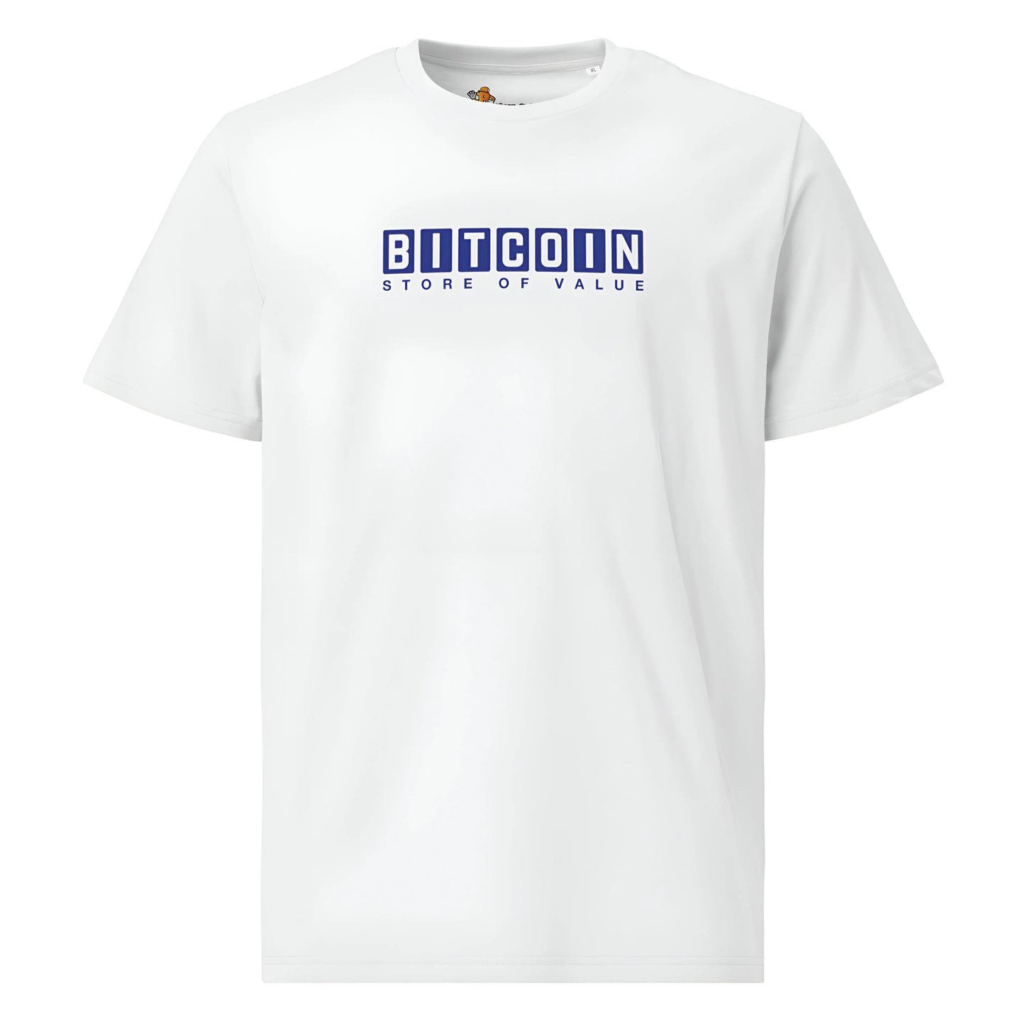 bitcoin t-shirt - store of value - front view - white