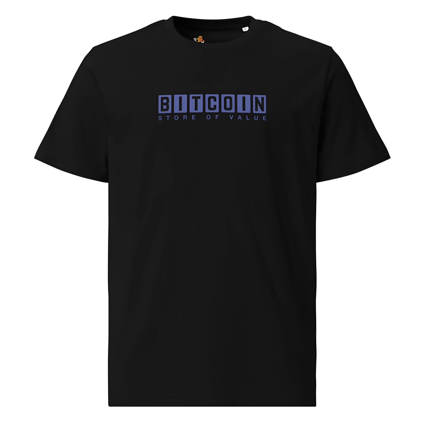 bitcoin t-shirt - store of value - front view - black