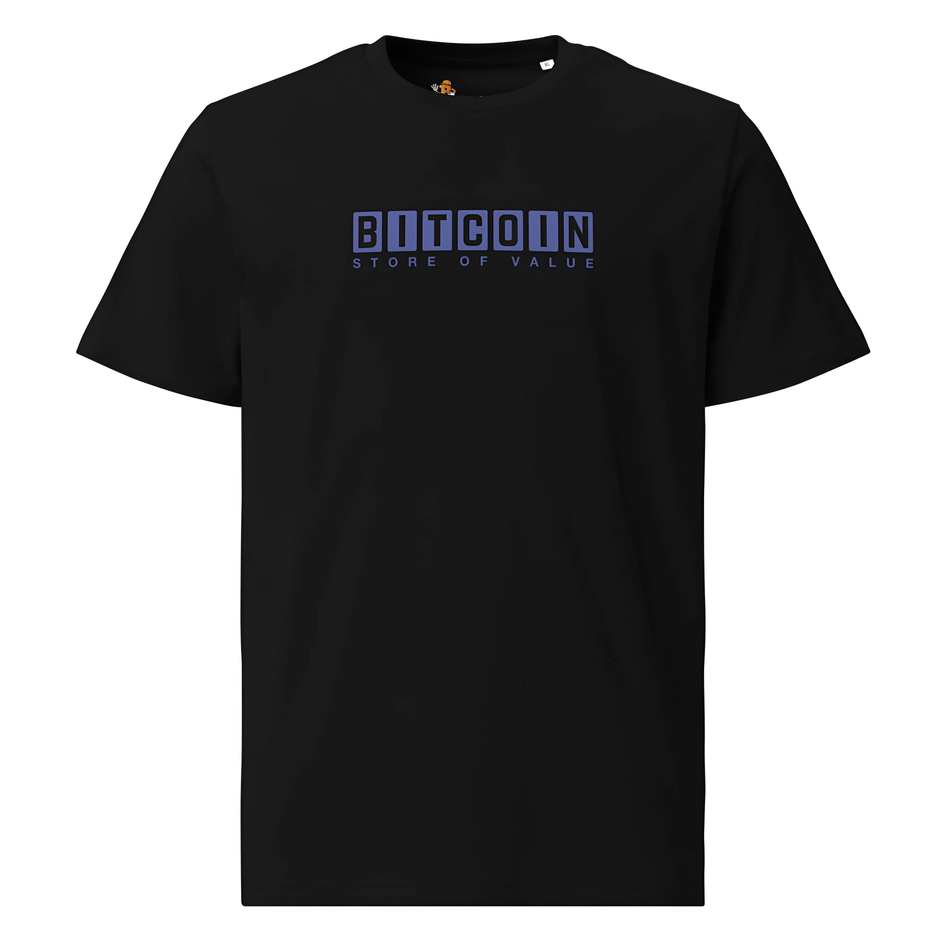 bitcoin t-shirt - store of value - front view - black