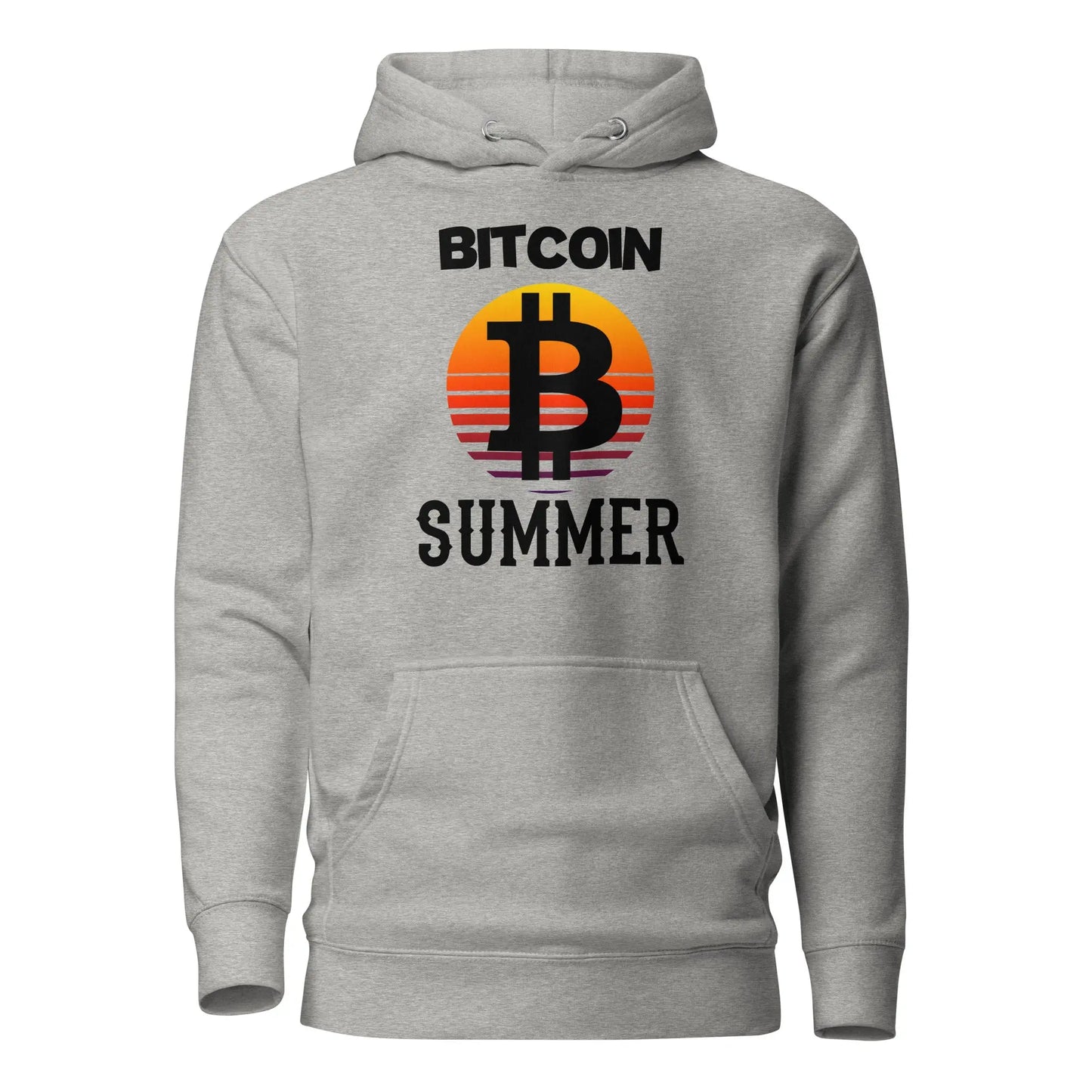 bitcoin hoodie - bitcoin summer - front view 