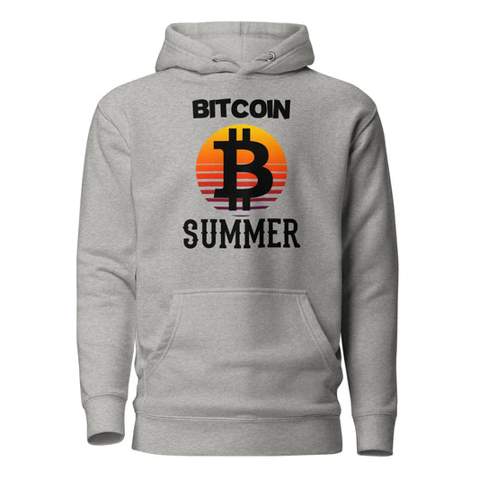 bitcoin hoodie - bitcoin summer - front view 