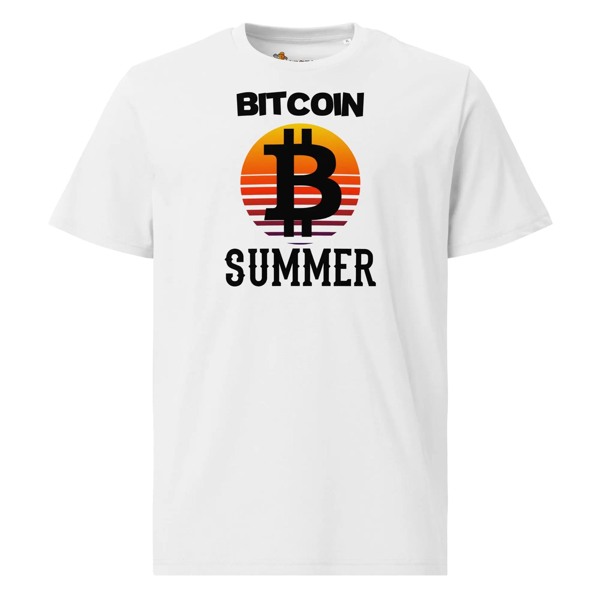 bitcoin t-shirt bitcoin summer front view white