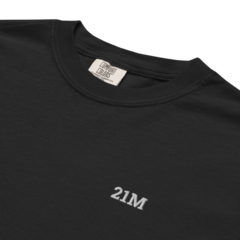 bitcoin t-shirt - 21m - detail embroidery - black