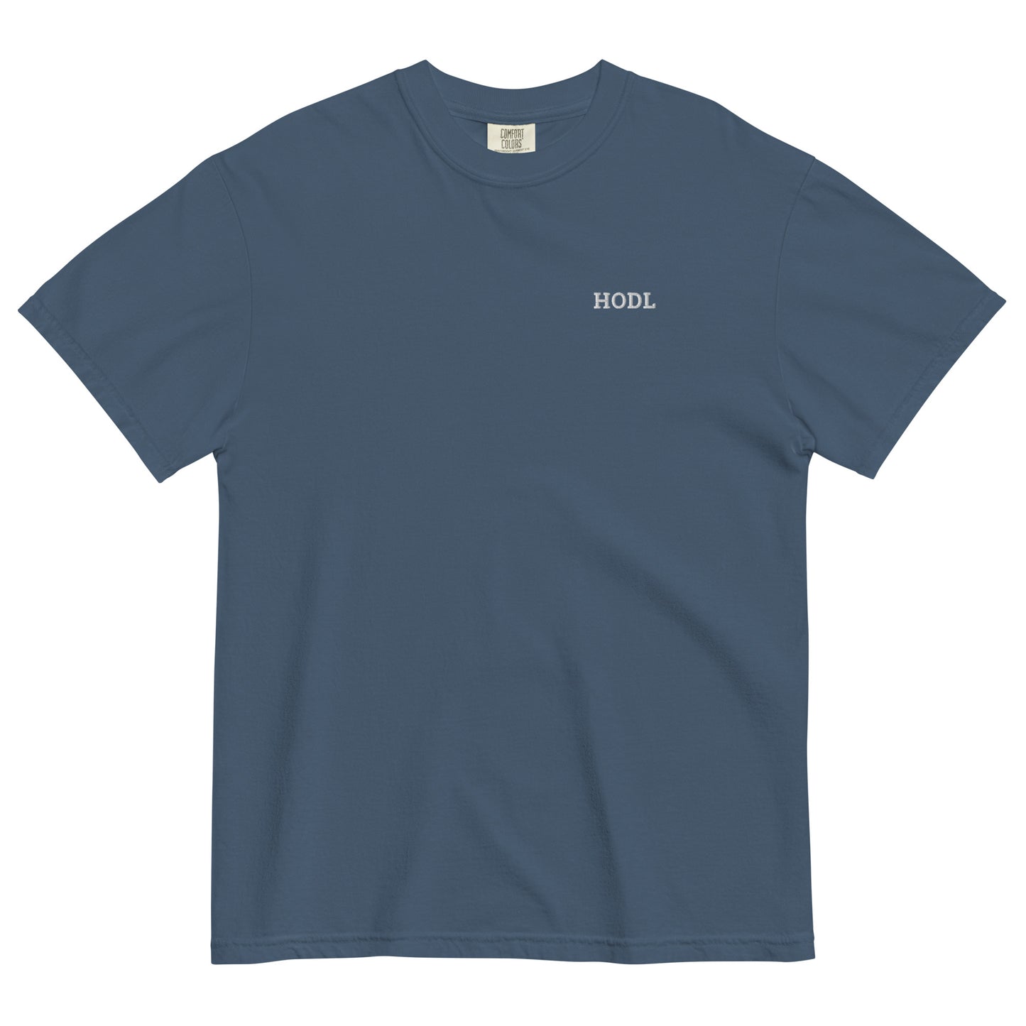 bitcoin t-shirt - hodl - front view - midnight