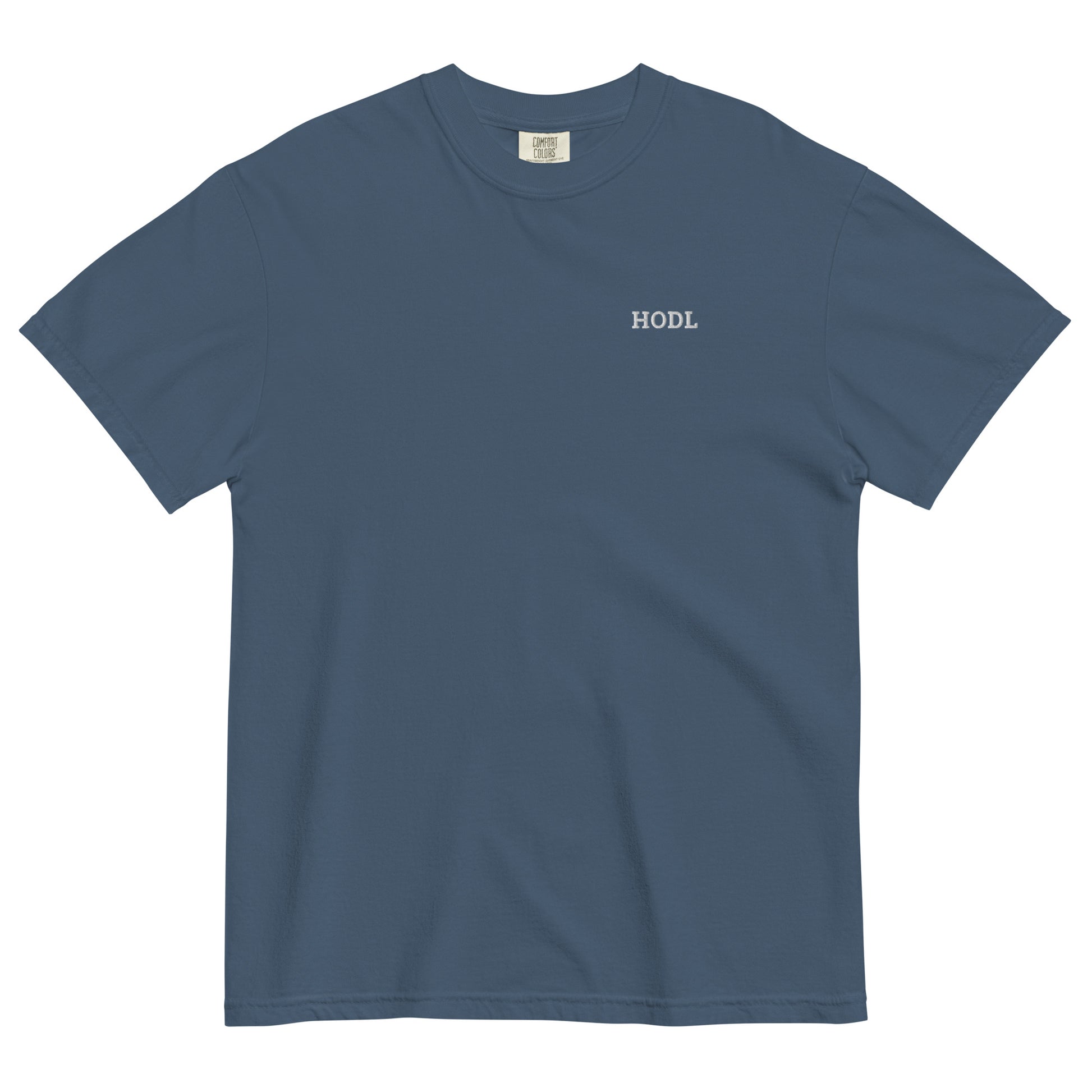 bitcoin t-shirt - hodl - front view - midnight