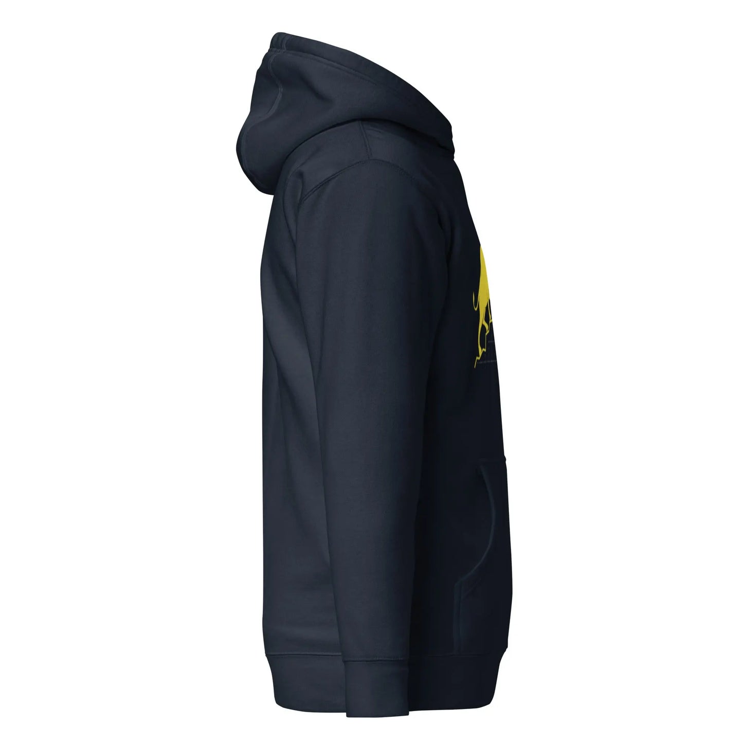 bitcoin hoodie - bullish - side view