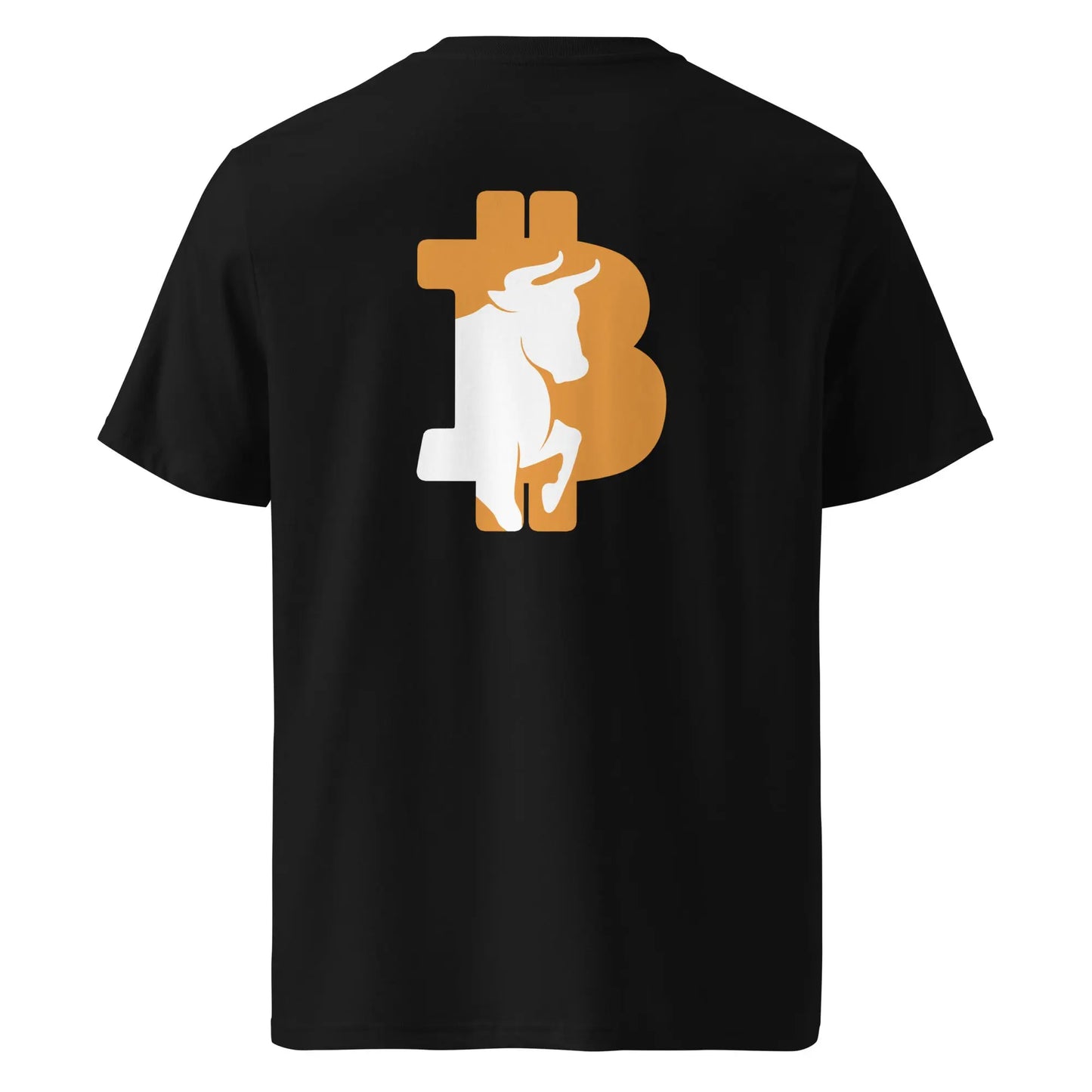 bitcoin t-shirt - bullish back print - black
