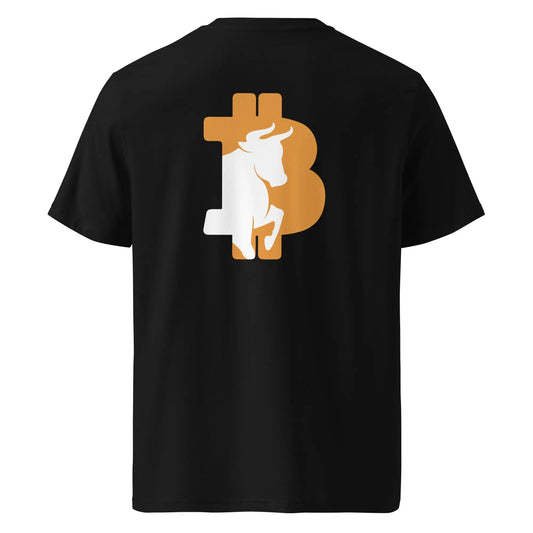bitcoin t-shirt - bullish back print - black