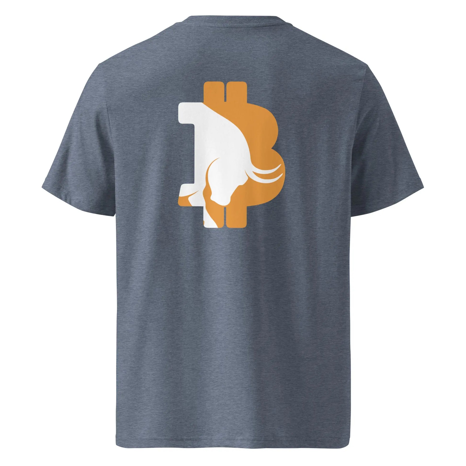 bitcoin t-shirt - bullish - back print - blue