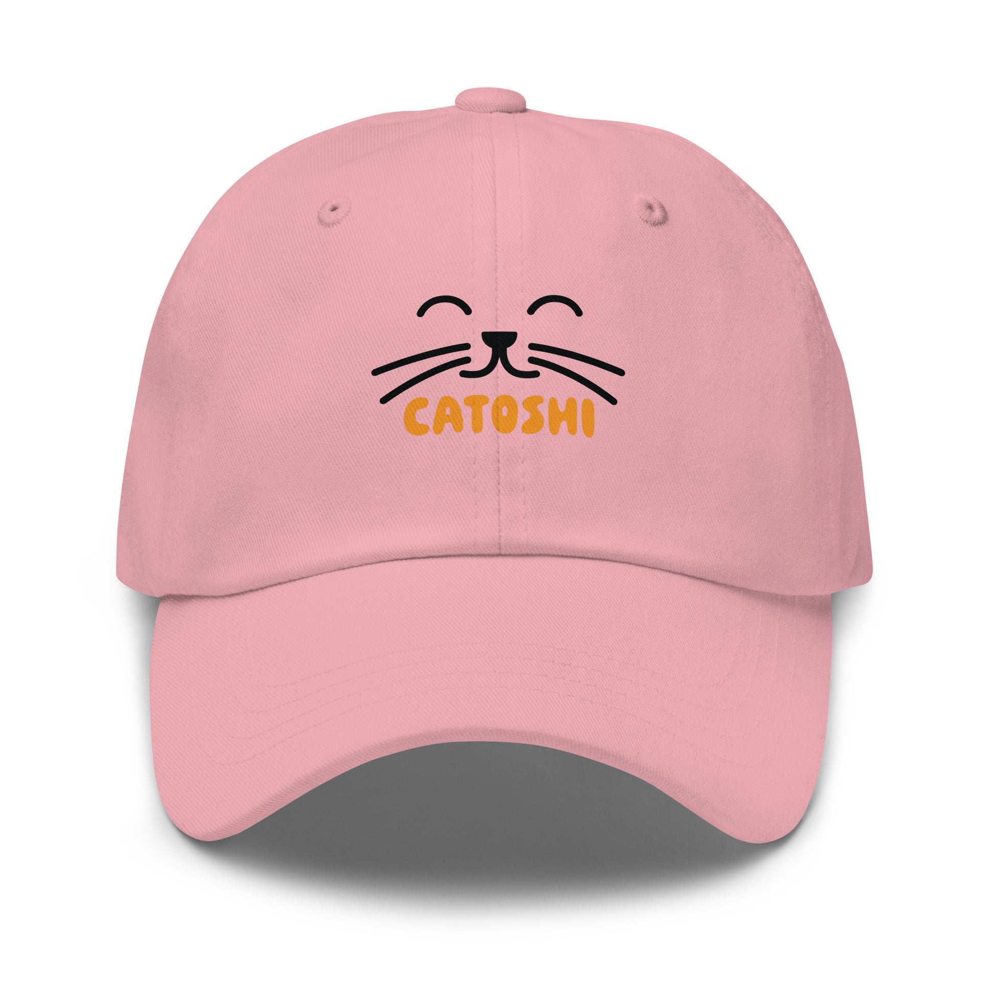 bitcoin hat - catoshi - front view - pink