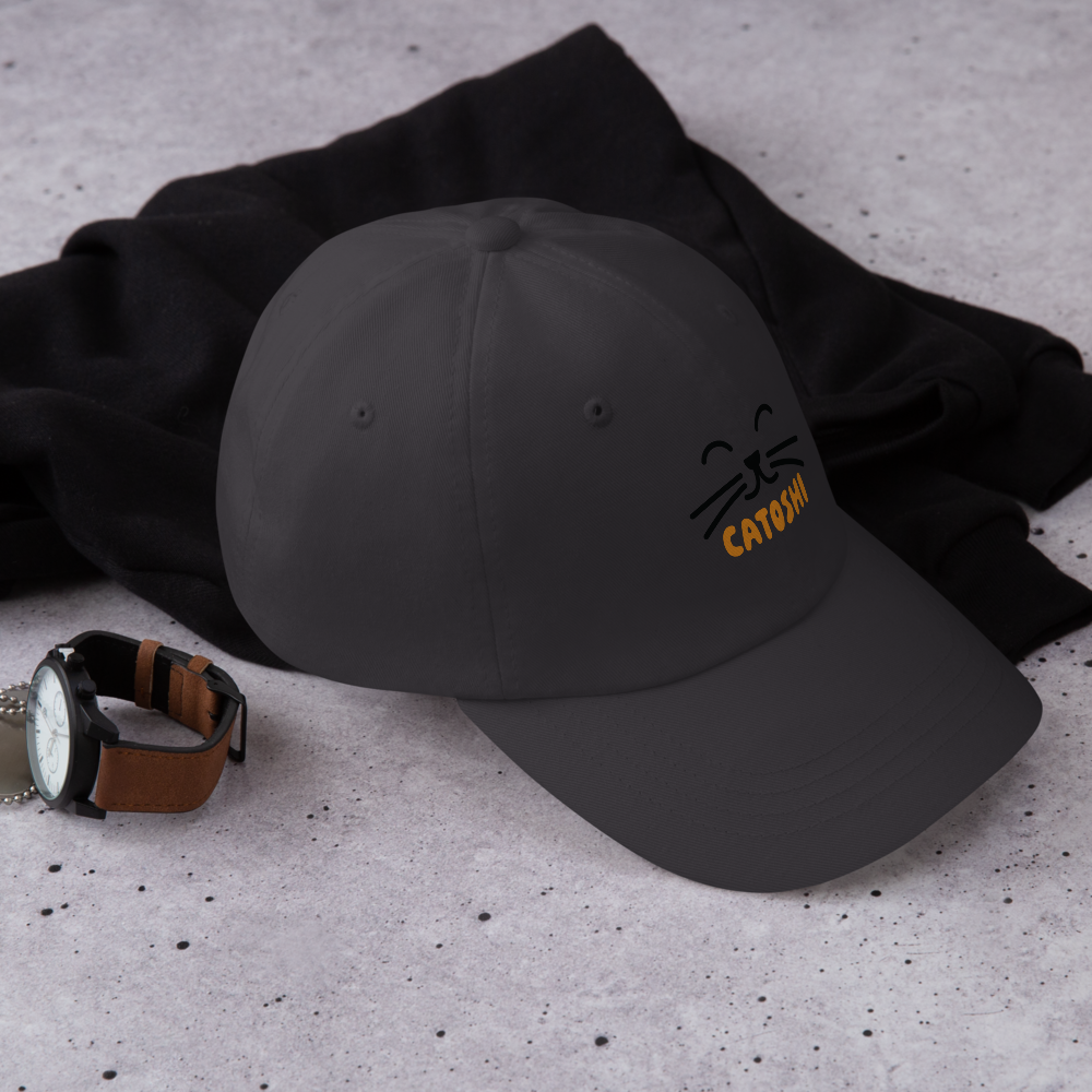 bitcoin hat - catoshi - lifestyle - dark grey
