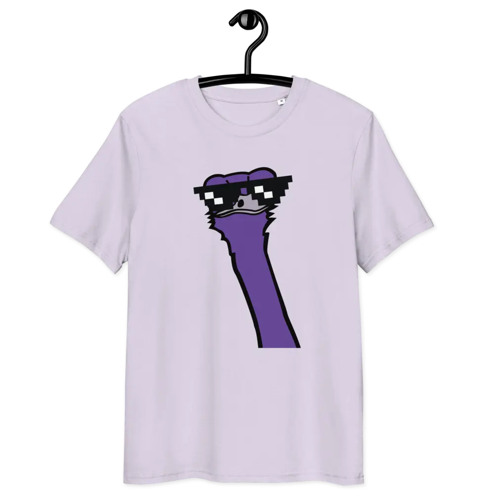 nostr t-shirt - cool ostrich - front view