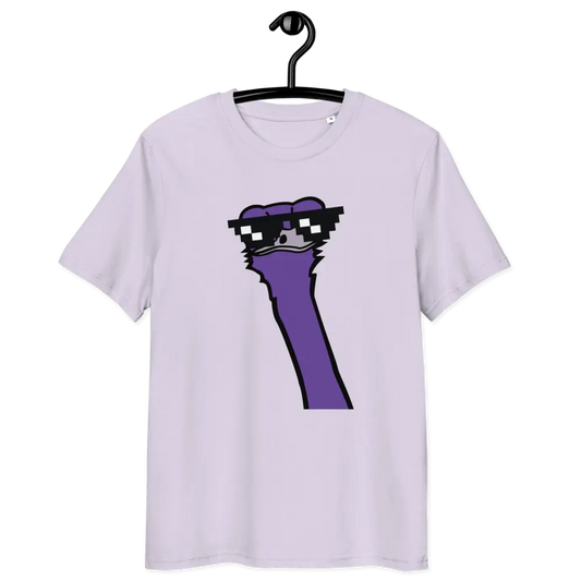 nostr t-shirt - cool ostrich - front view
