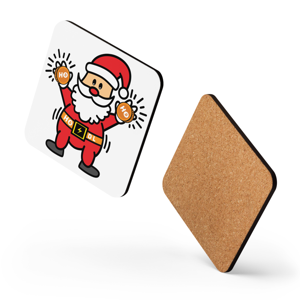 Ho Ho Hodl - Bitcoin Coaster - By BitPopArt Store of Value