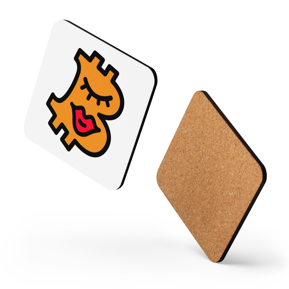 B - Beautiful - Bitcoin Coaster - By BitPopArt Store of Value