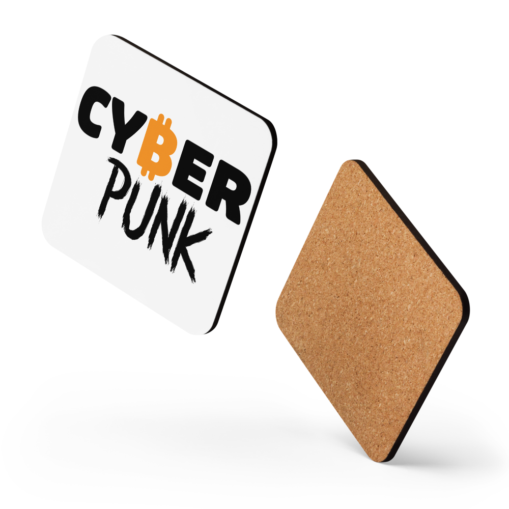 Cyber Punk - Bitcoin Coaster - By BitPopArt Store of Value