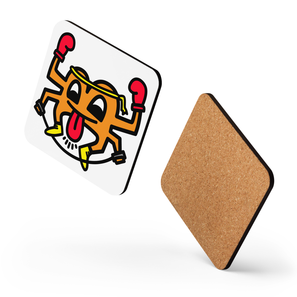 B - Muay Thai - Bitcoin Coaster - By BitPopArt Store of Value