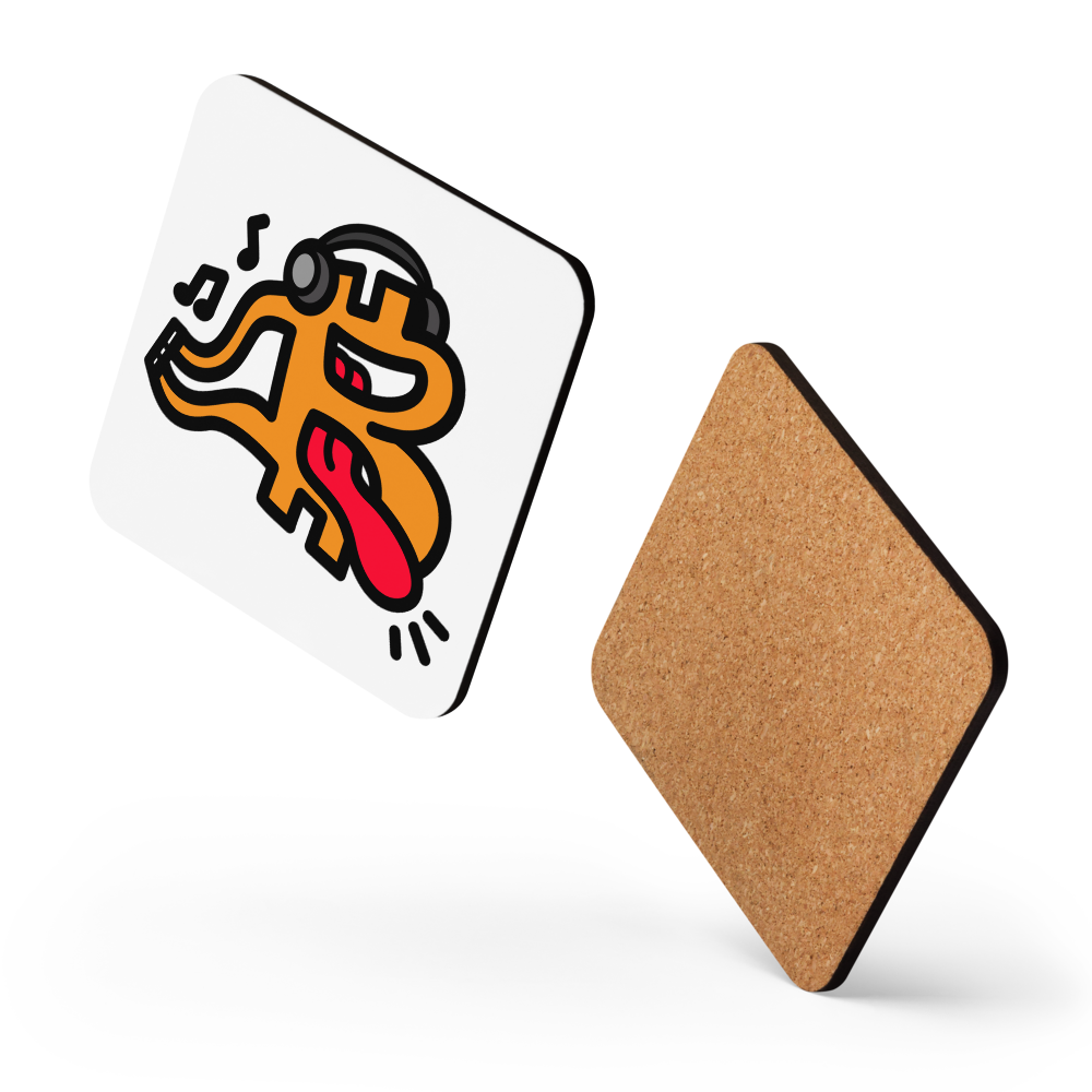 B - Music - Bitcoin Coaster - By BitPopArt Store of Value