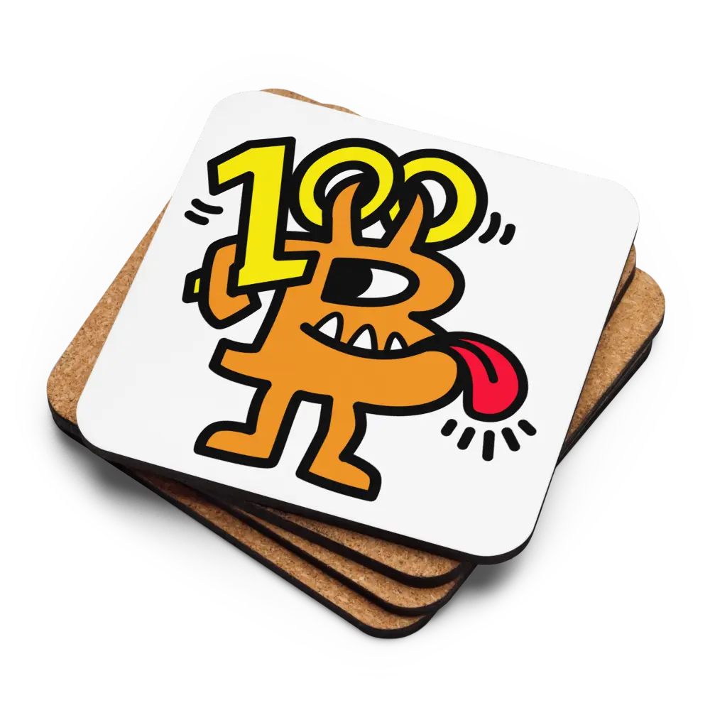 Bitcoin 100K Celebration - Bitcoin Coaster - By BitPopArt Store of Value