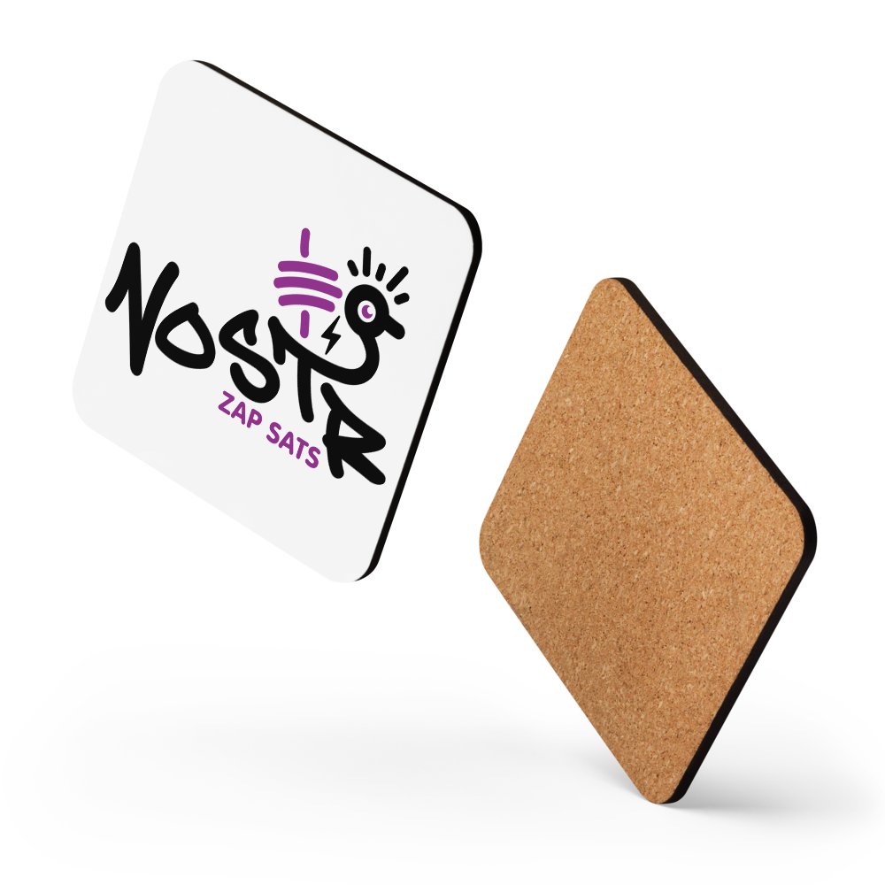 Nostr Zap Sats - Nostr Coaster - By BitPopArt Store of Value
