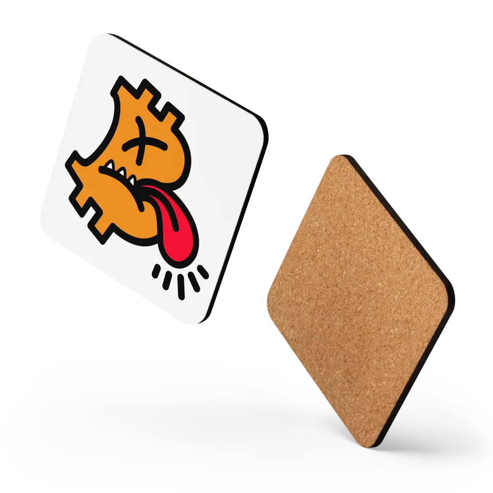 B - Cranky - Bitcoin Coaster - By BitPopArt Store of Value