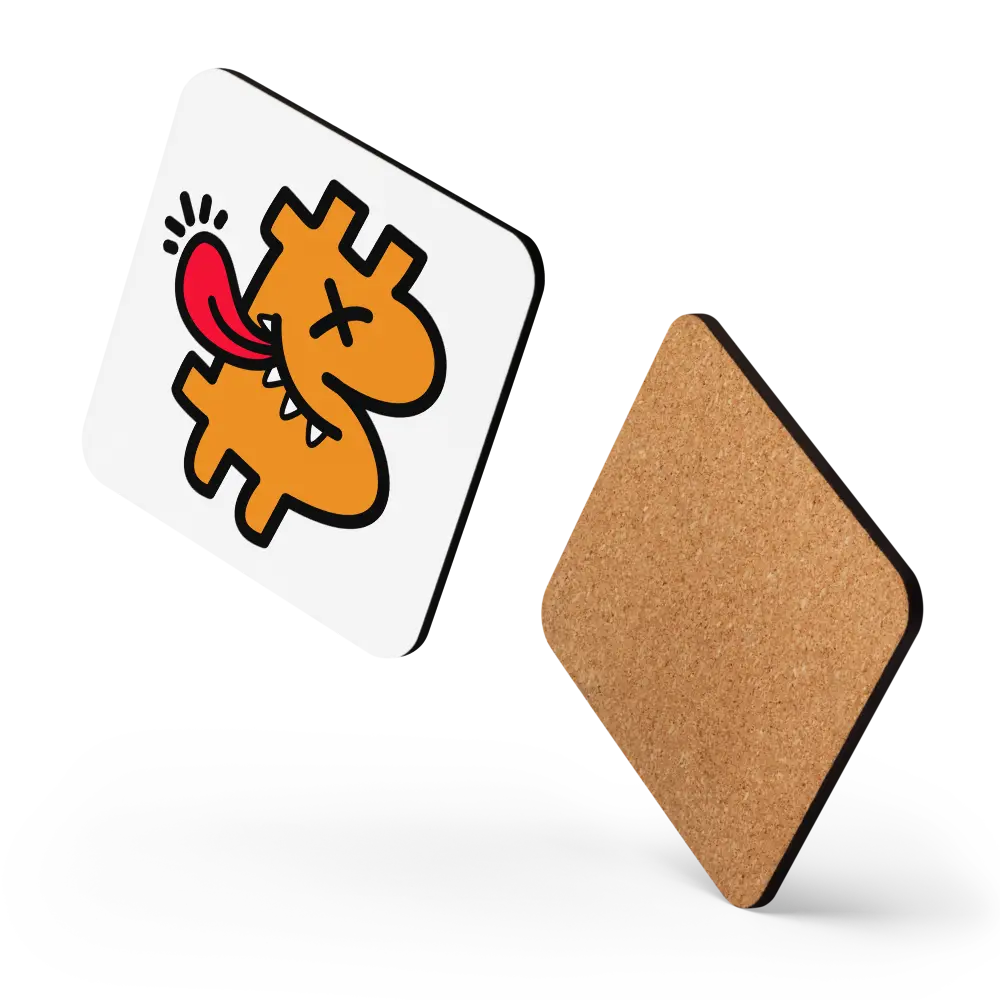 B - Funny - Bitcoin Coaster - By BitPopArt Store of Value