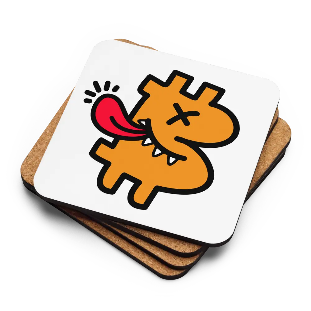 B - Funny - Bitcoin Coaster - By BitPopArt Store of Value