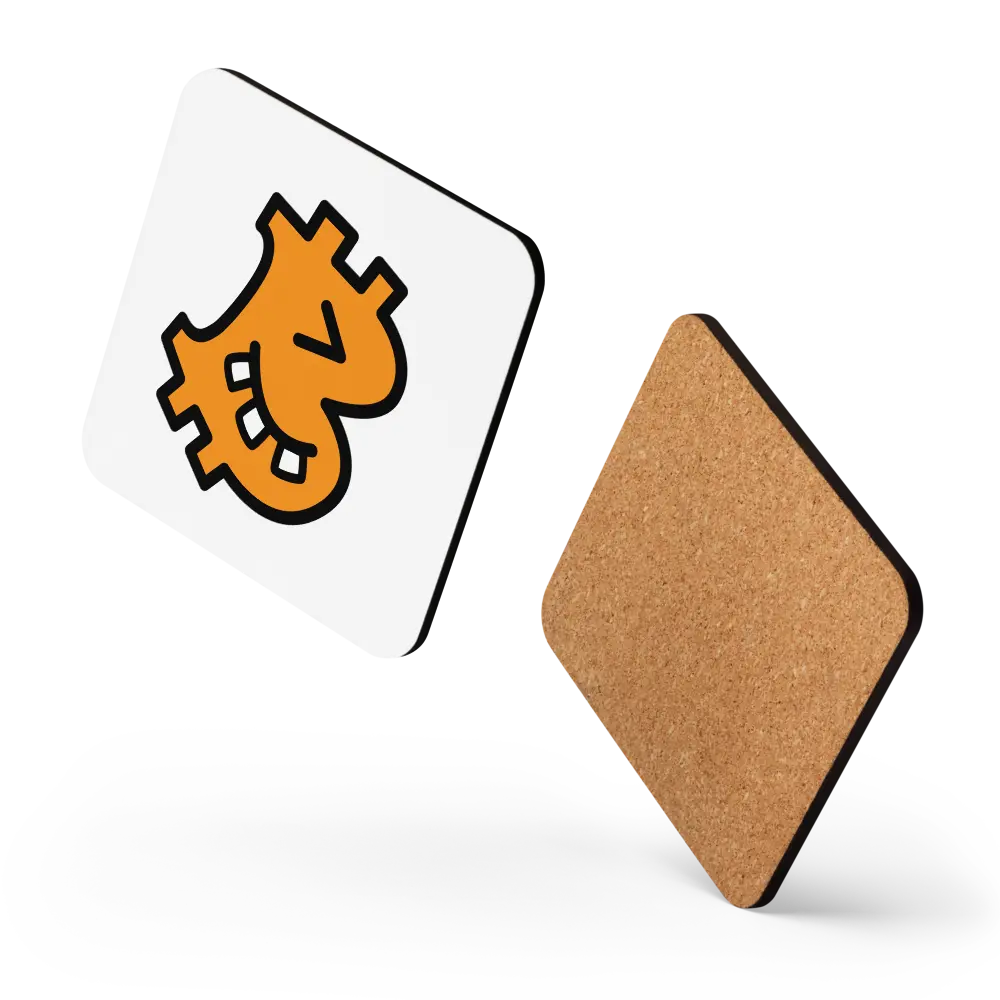 B - Geeky - Bitcoin Coaster - By BitPopArt Store of Value