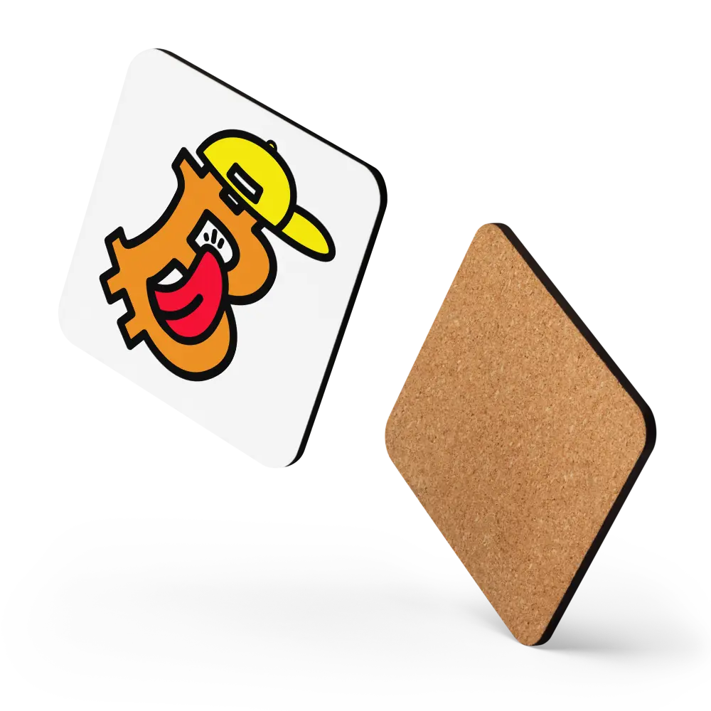 B - Dope - Bitcoin Coaster - By BitPopArt Store of Value