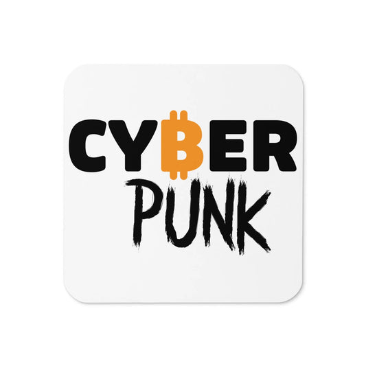 Cyber Punk Bitcoin coaster by BitPopArt – edgy urban Bitcoin design