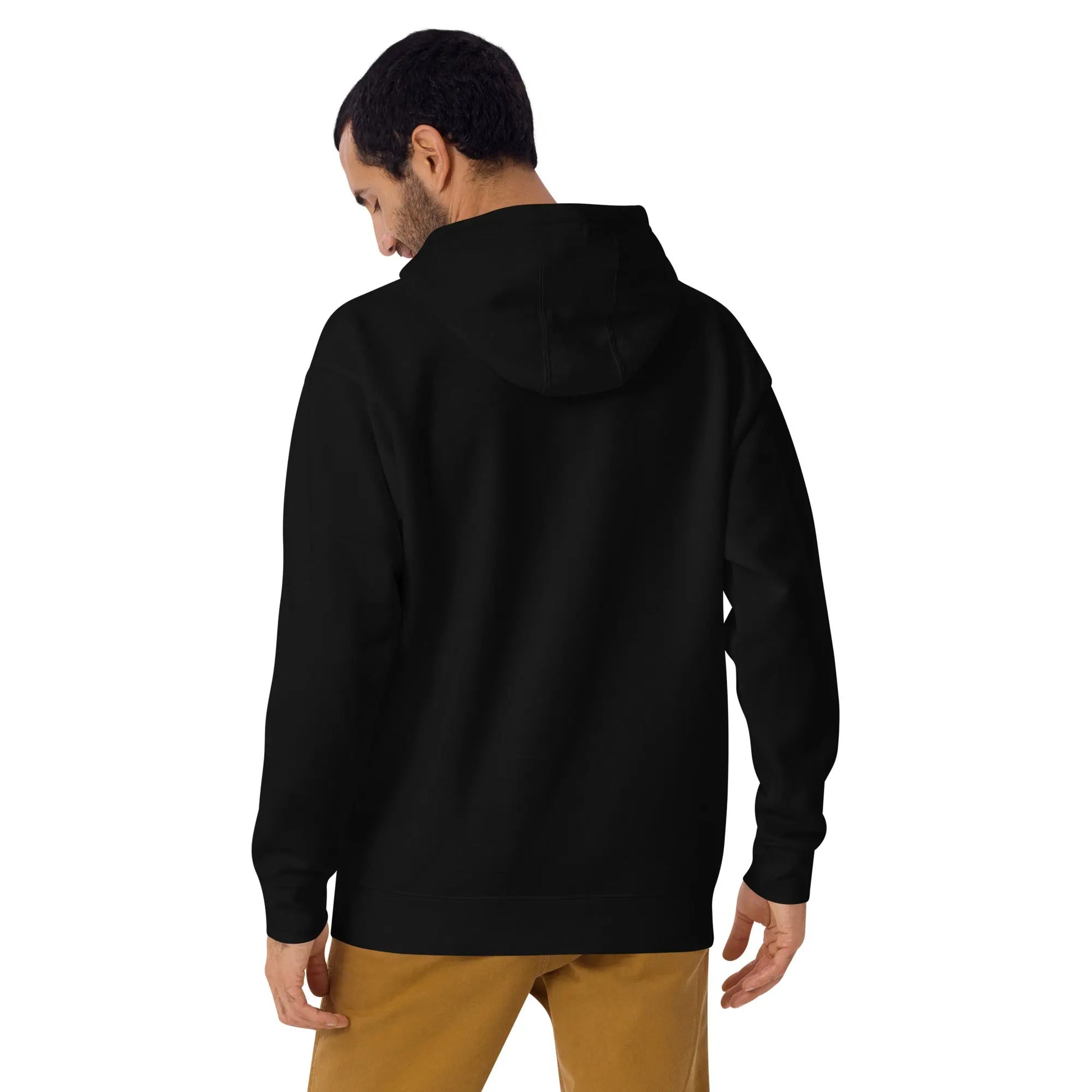 bitcoin hoodie - dutch bitcoin flag - back view