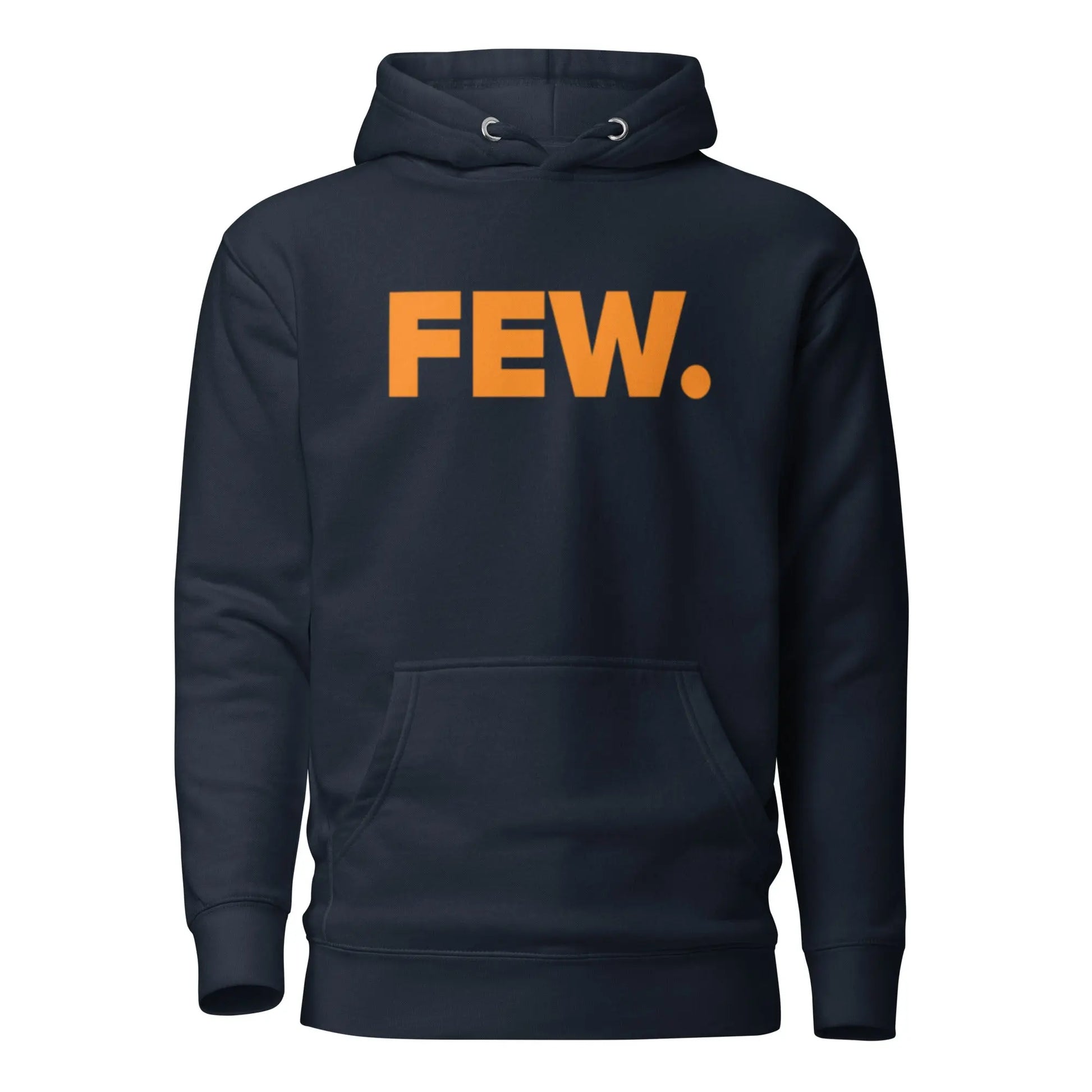 bitcoin hoodie - few - front view - navy blue