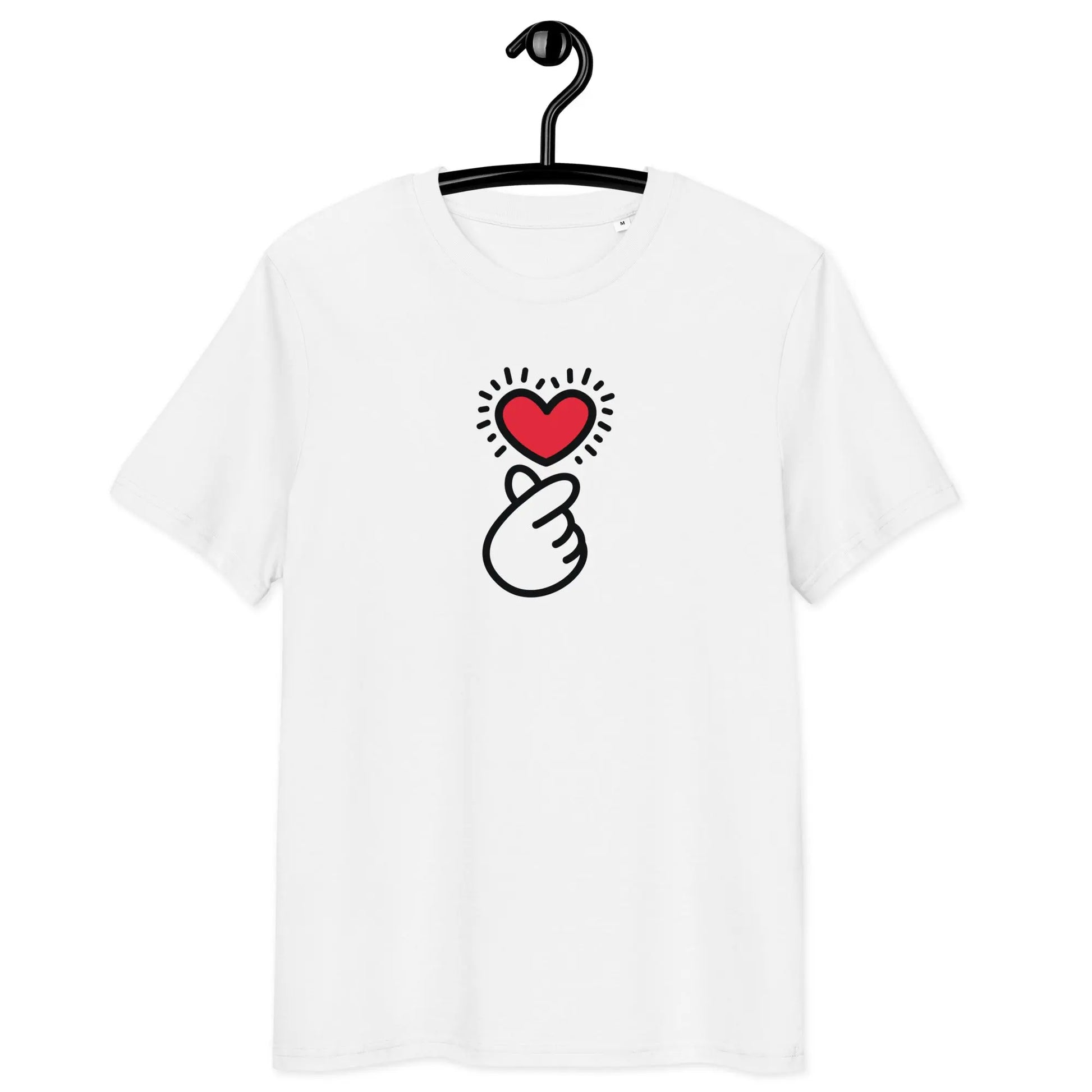 finger heart t-shirt - front view