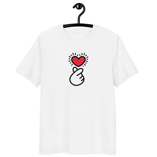 finger heart t-shirt - front view