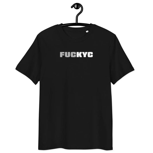 FUCKYC T-shirt – By BitPopArt | Store of Value — on hanger