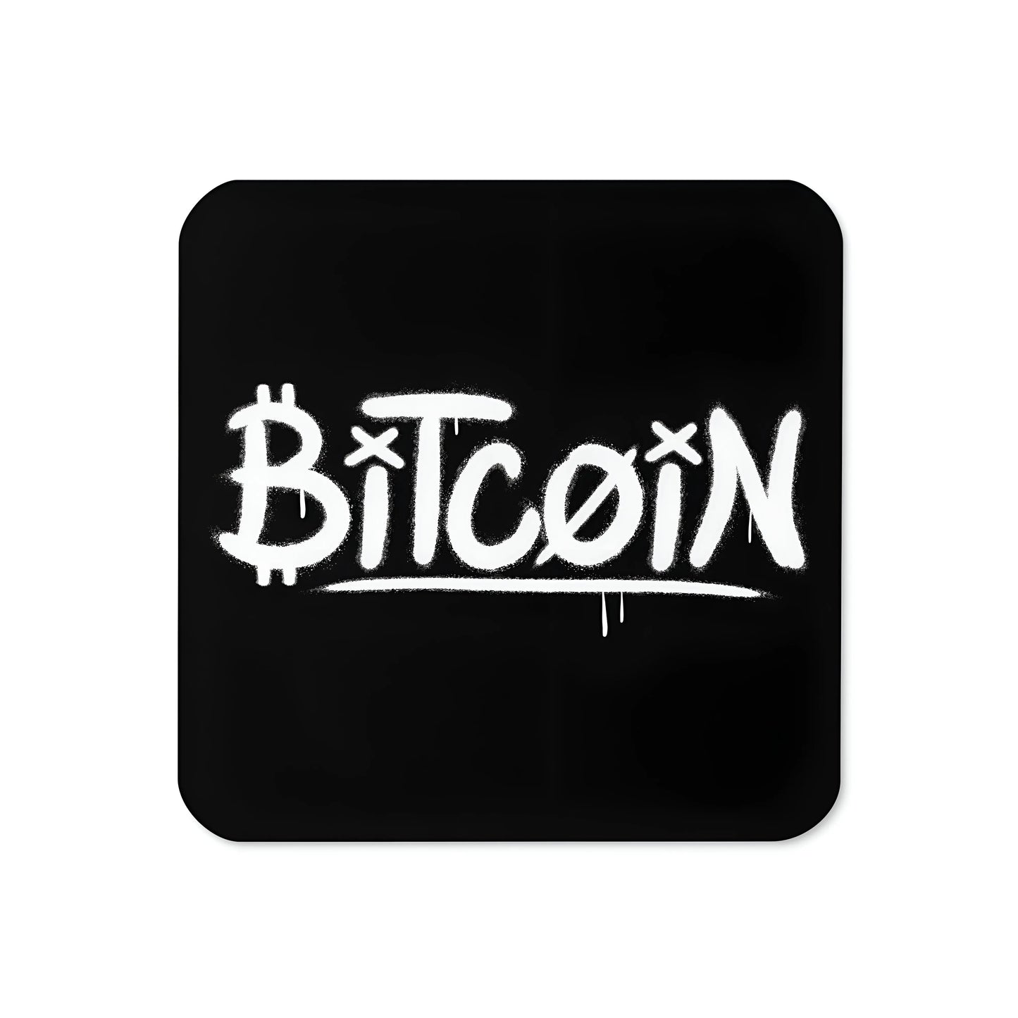 Graffity Street Art Bitcoin coaster front view