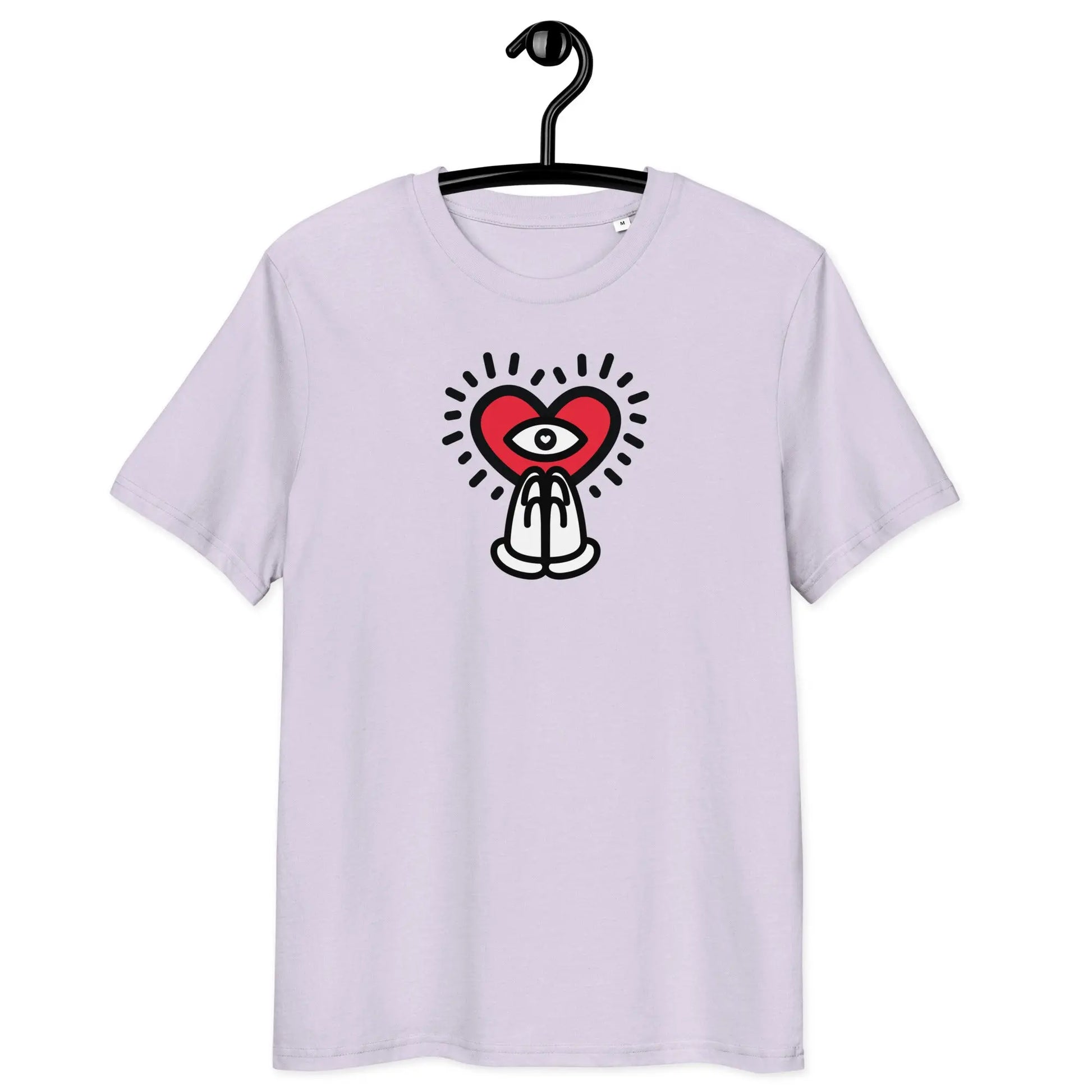 grateful t-shirt - front view - on hanger - lavender