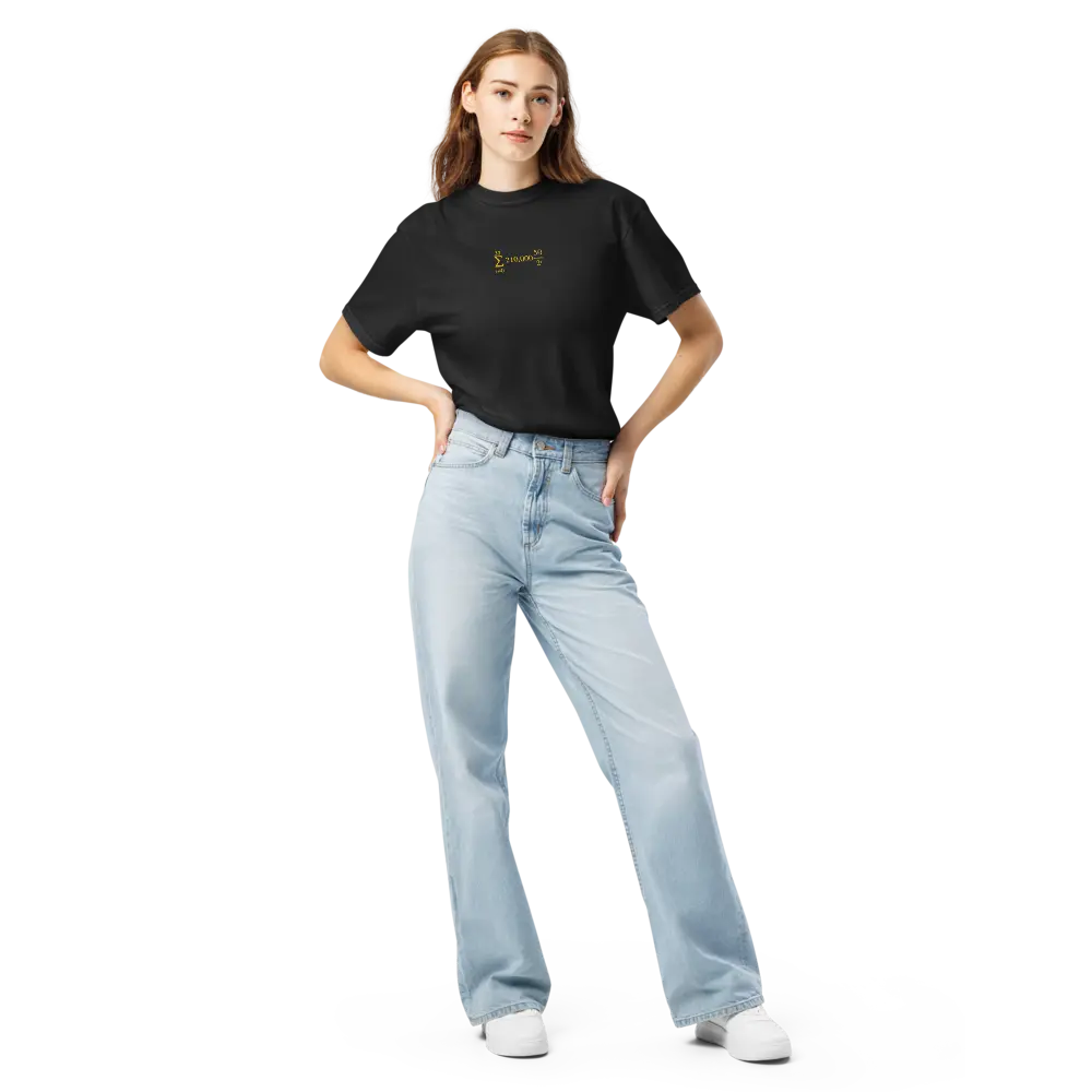 Bitcoin T-Shirt – Halving Cycle Formula | Store of Value — worn on female model