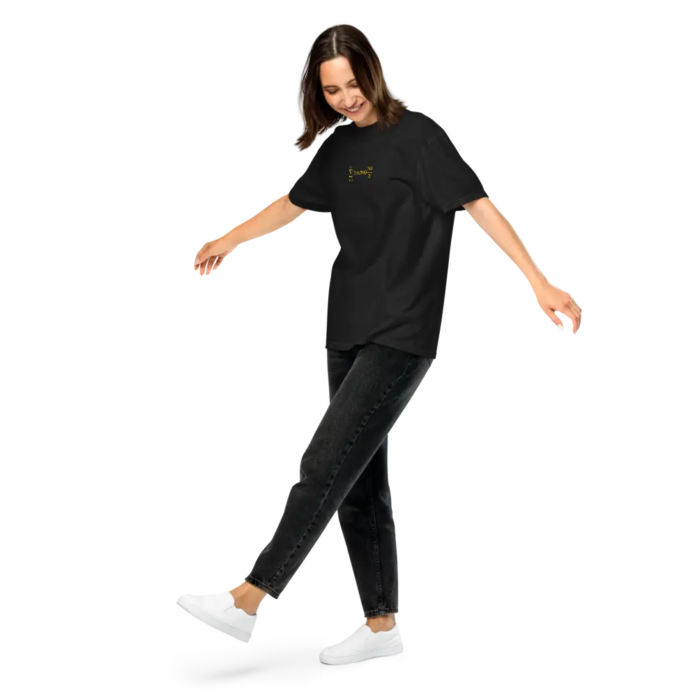 Bitcoin T-Shirt – Halving Cycle Formula | Store of Value — worn on model - black