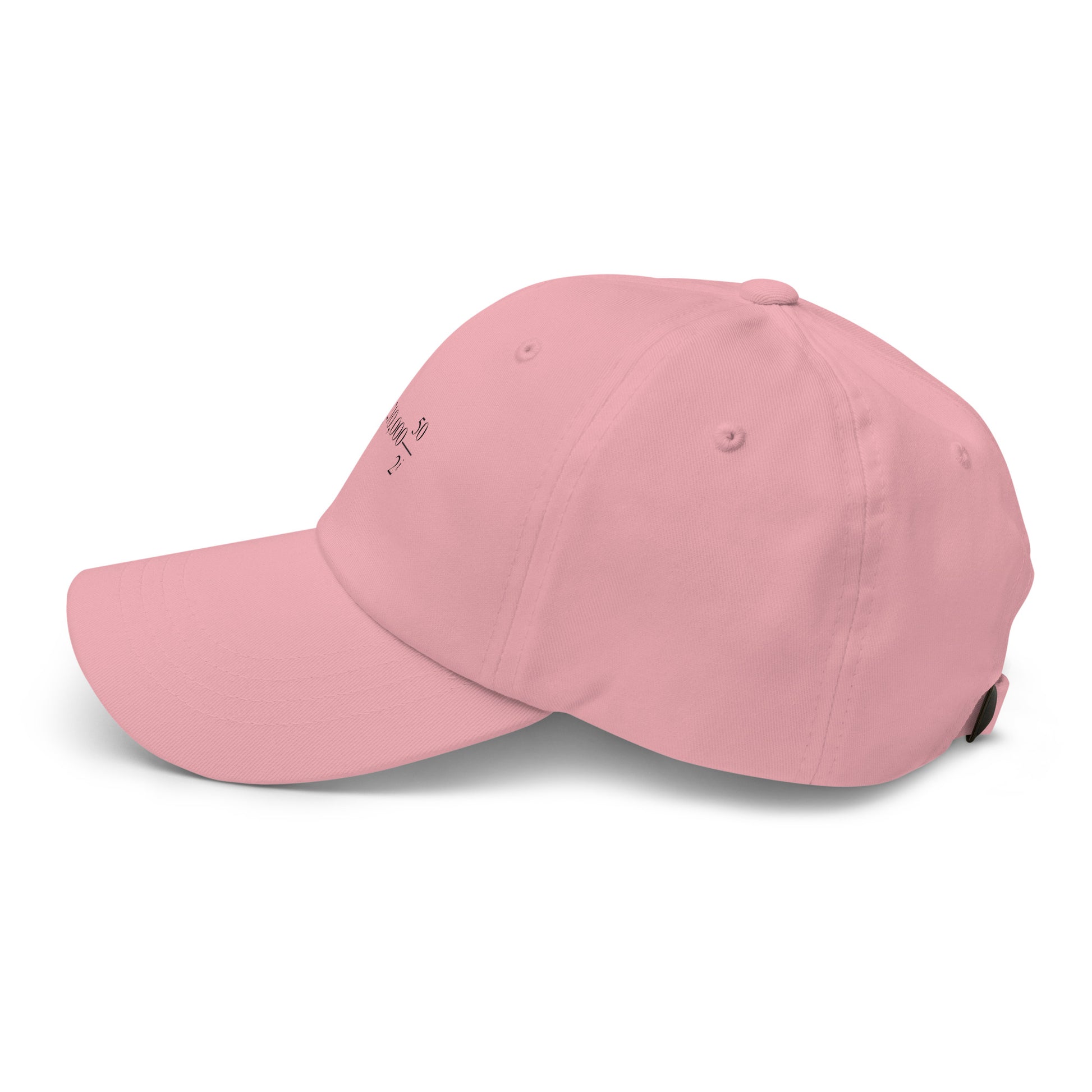 bitcoin hat - halving formula - side view - pink
