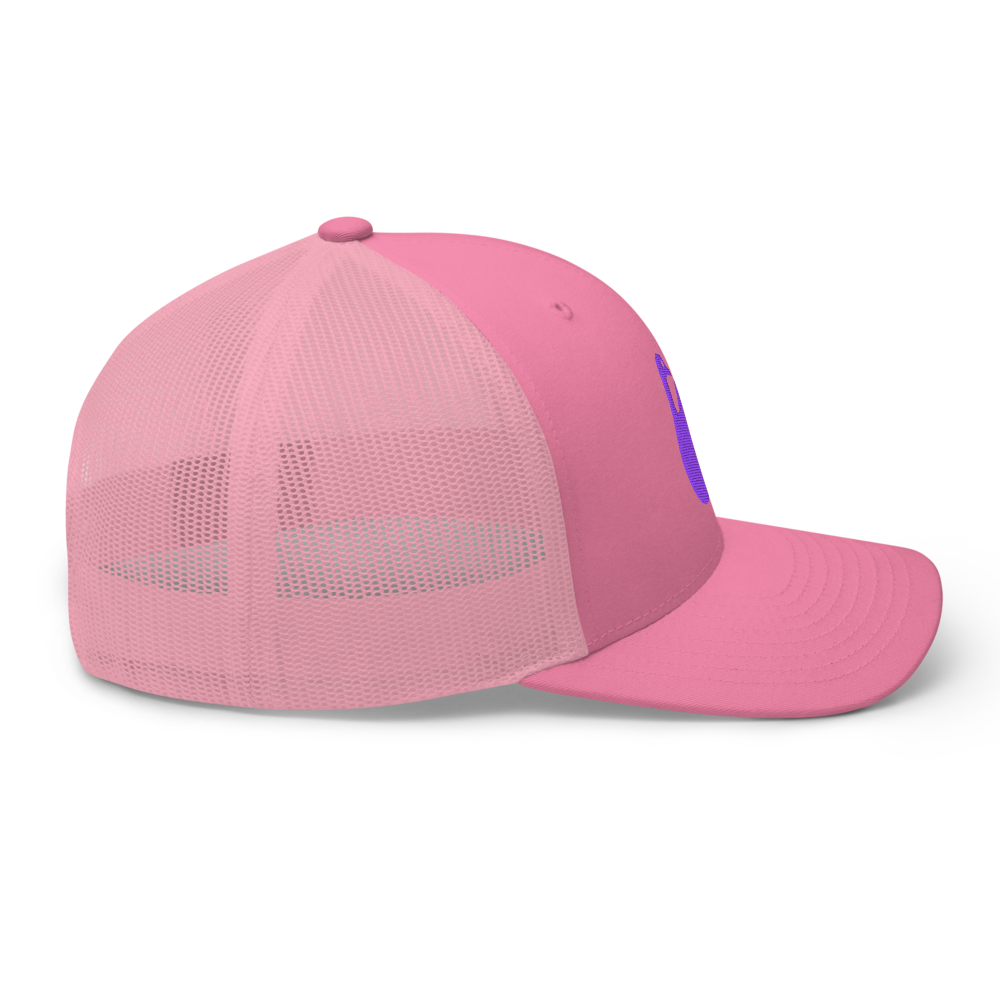 hang loose nostr cap side view pink