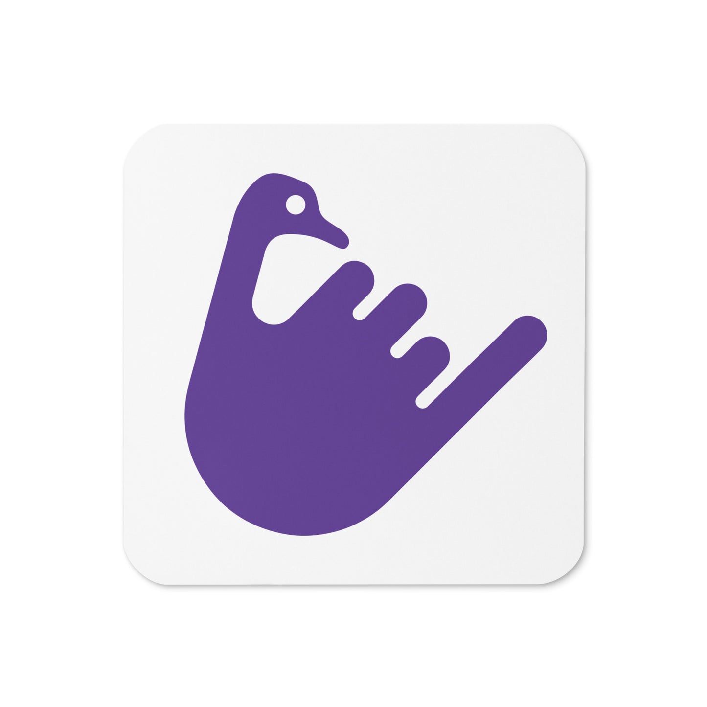 Hang Loose Nostr coaster by BitPopArt made from cork