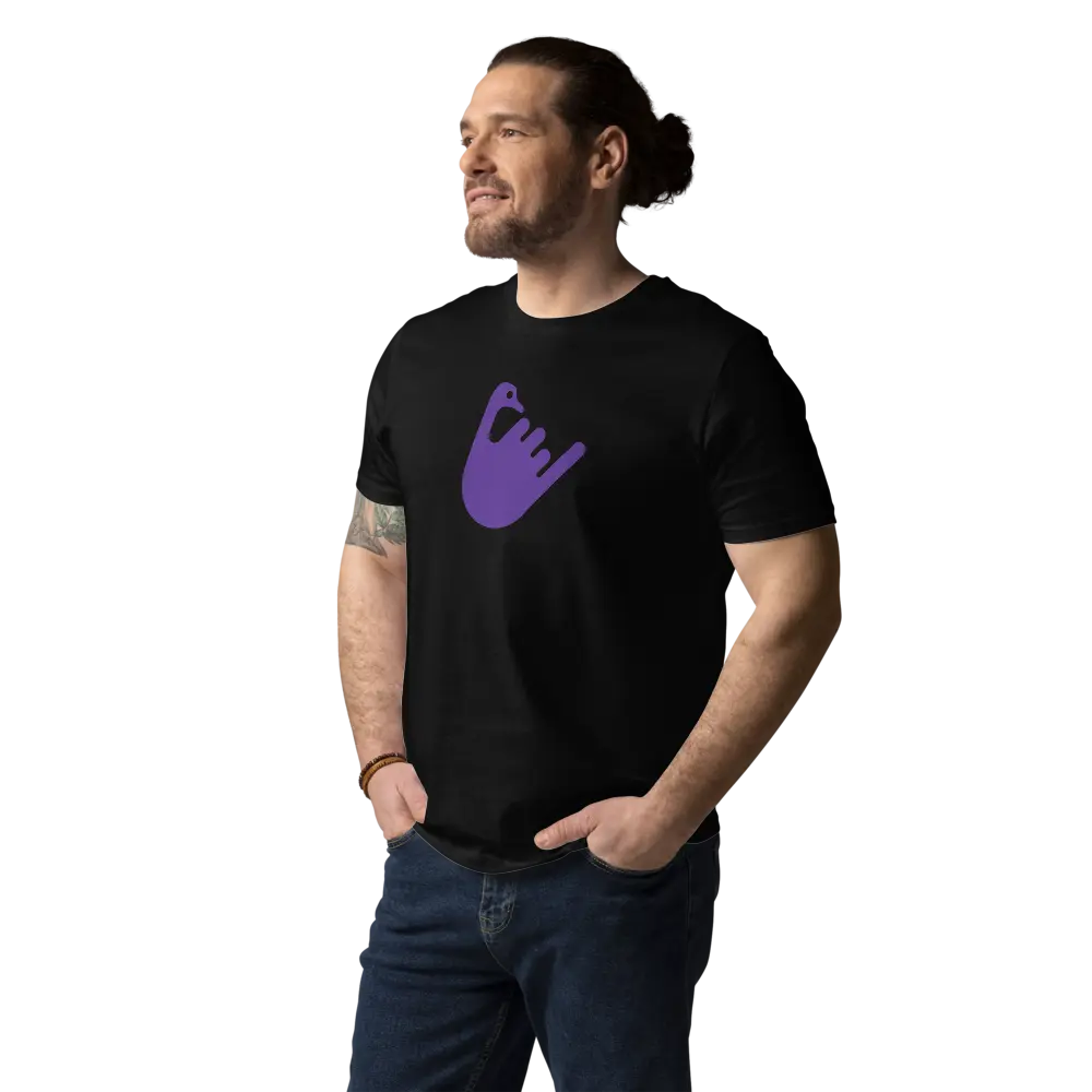 nostr t-shirt - hang loose - male model 