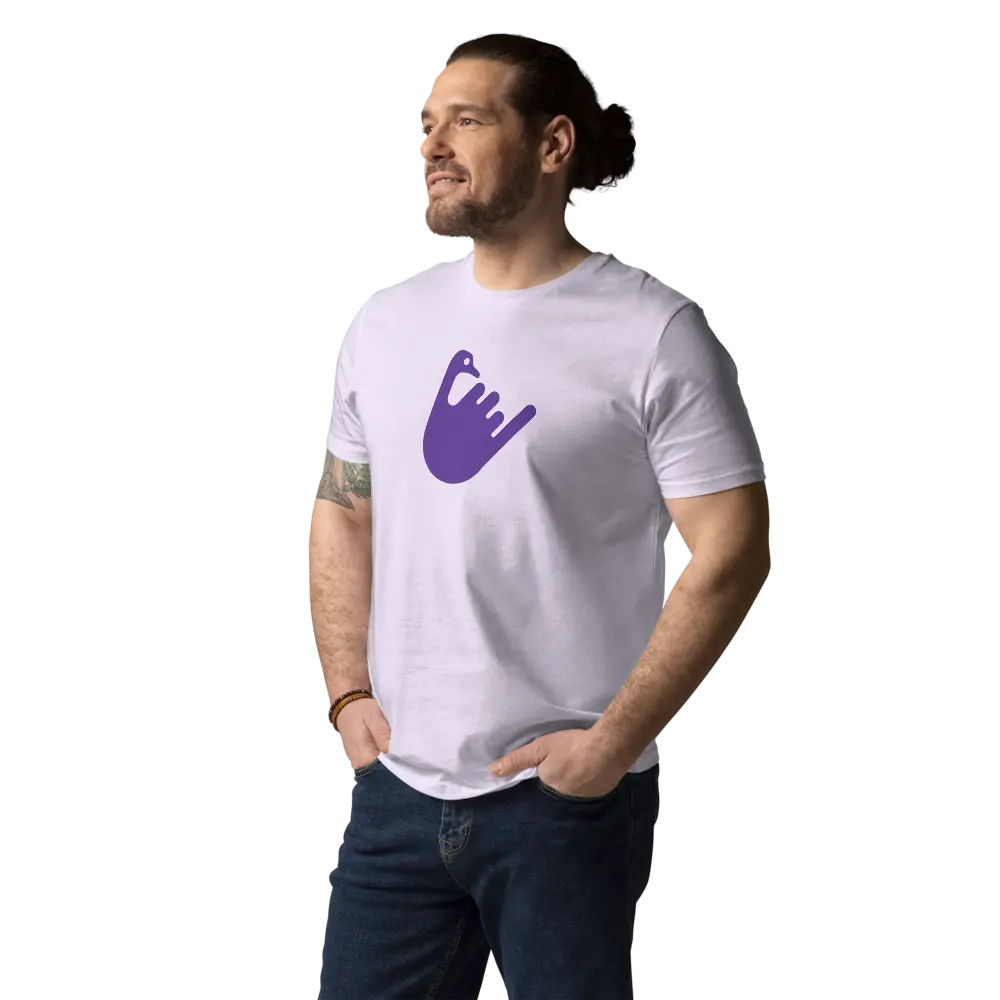 nostr t-shirt - hang loose - worn by male