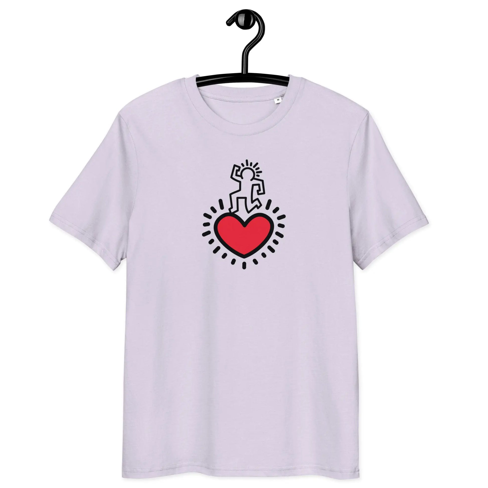 heart dance t-shirt - on hanger - lavender color