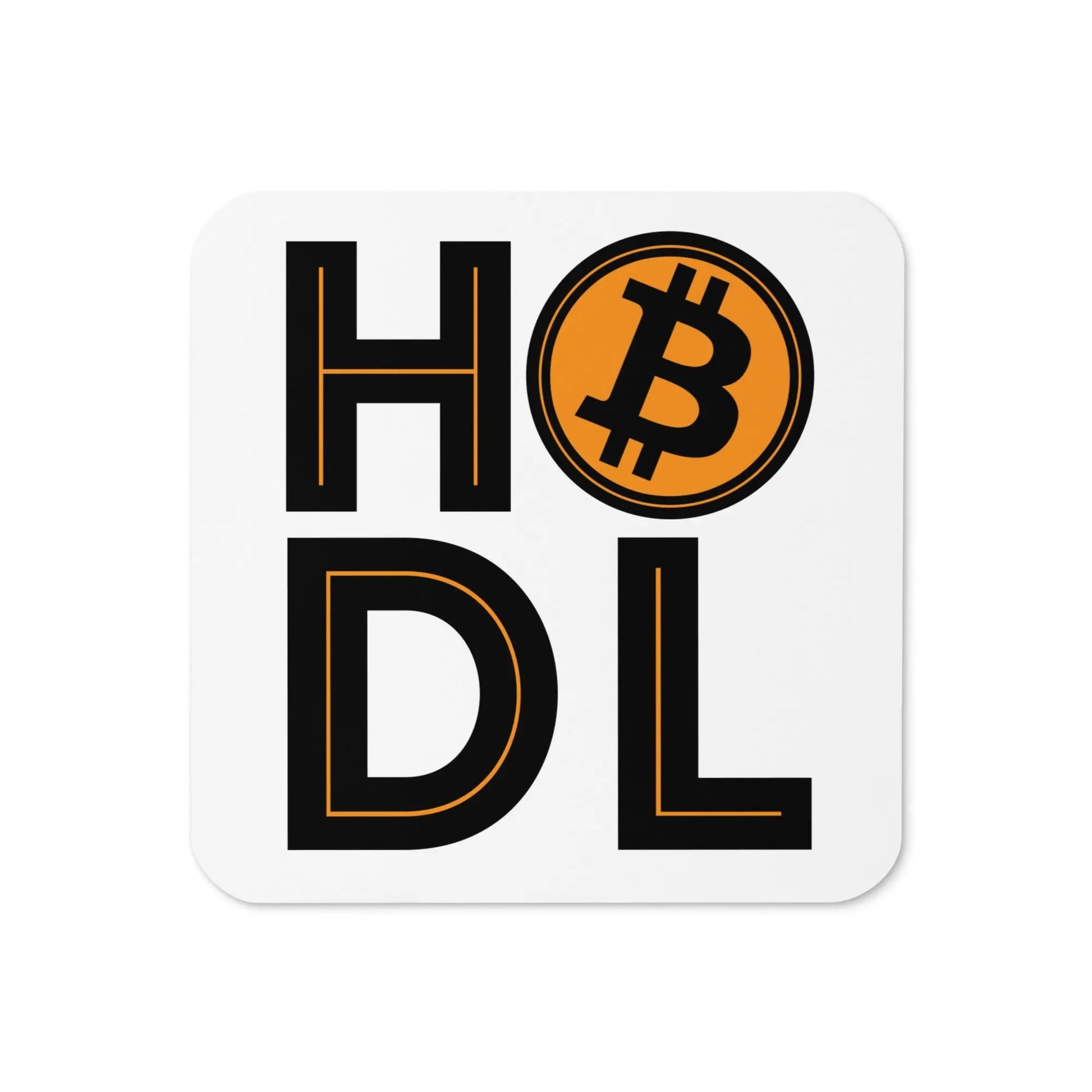 HODL Bitcoin coaster front view