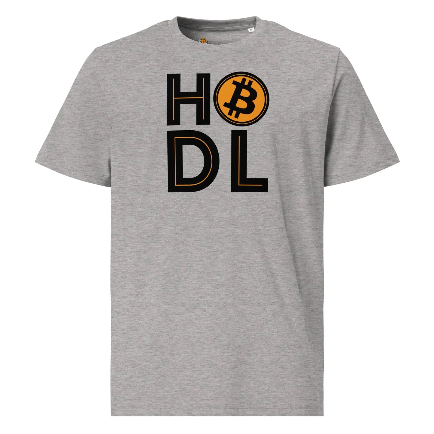 HODL Bitcoin T-Shirt - front view - grey