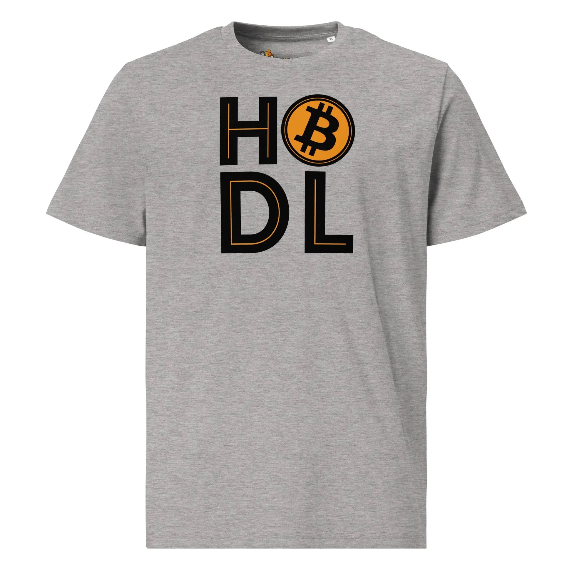 HODL Bitcoin T-Shirt - front view - grey