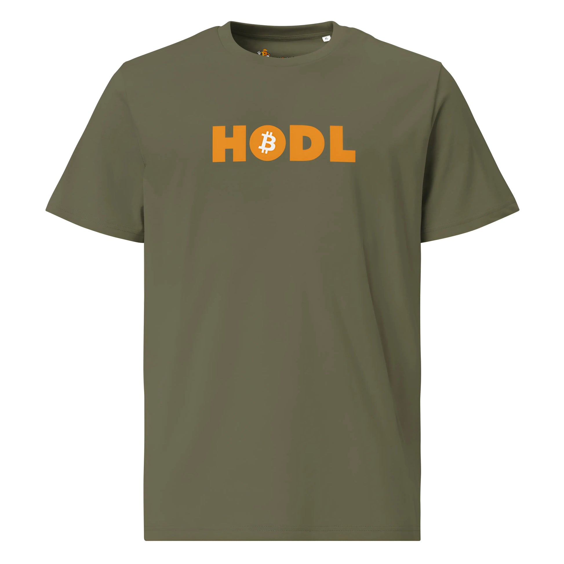 bitcoin t-shirt - hodl - front view - green