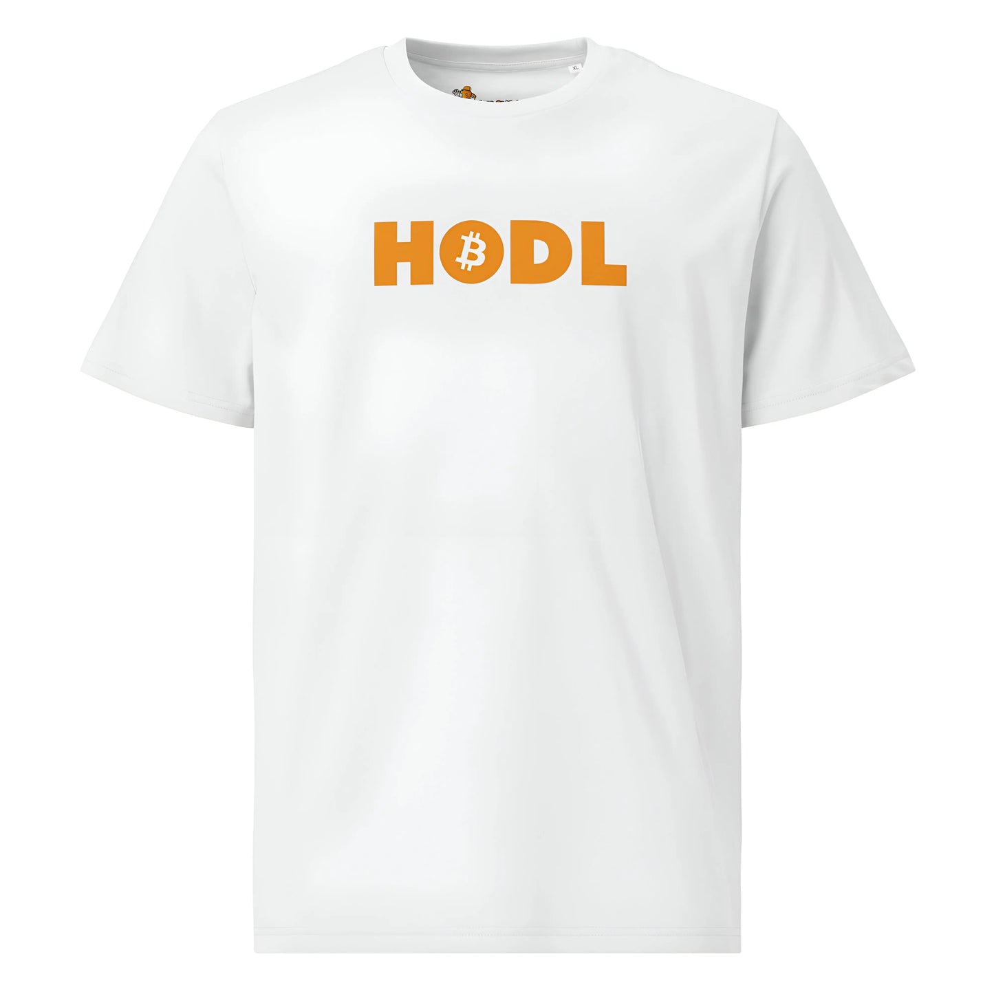 bitcoin t-shirt - hodl - front view - white